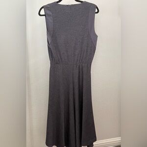 Brunello Cucinelli  Asymmetrical Charcoal Wool Dress M